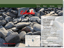 Tablet Screenshot of eubankssandandgravel.com